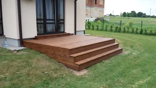Eļļota lapegles terase Bērzmentē, 2. skats